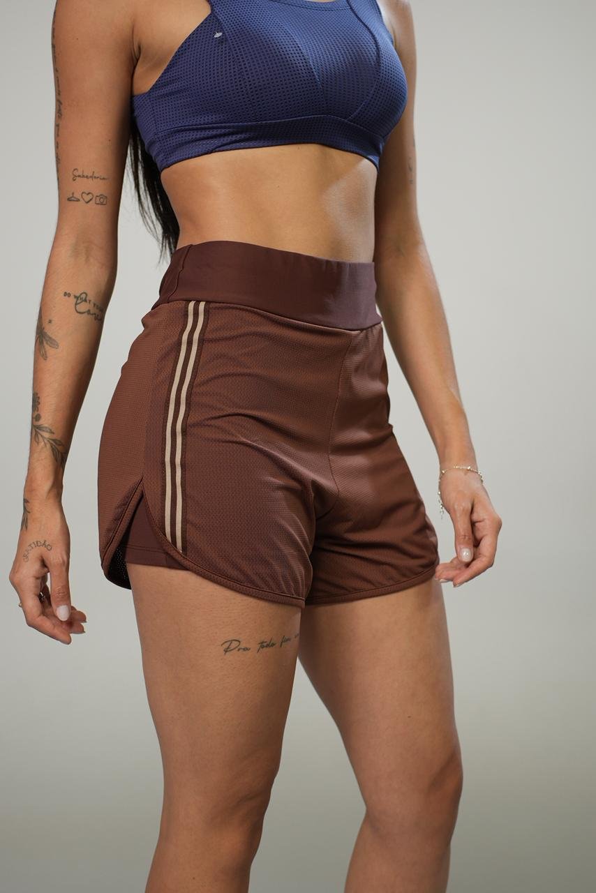 SHORT DUPLO COM FAIXA LATERAL (PREMIUM)