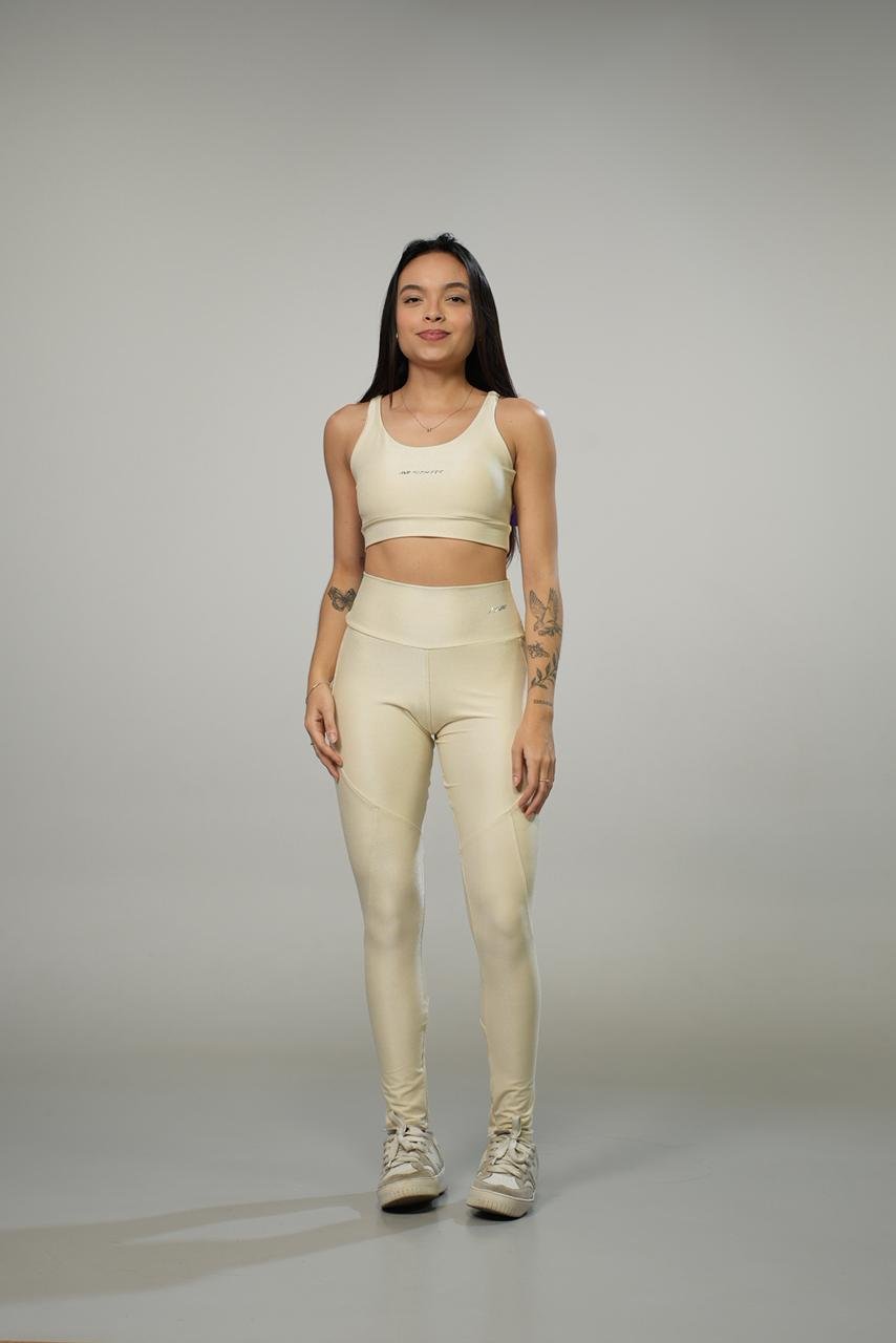 CONJUNTO CANELADO TOP + LEGGING