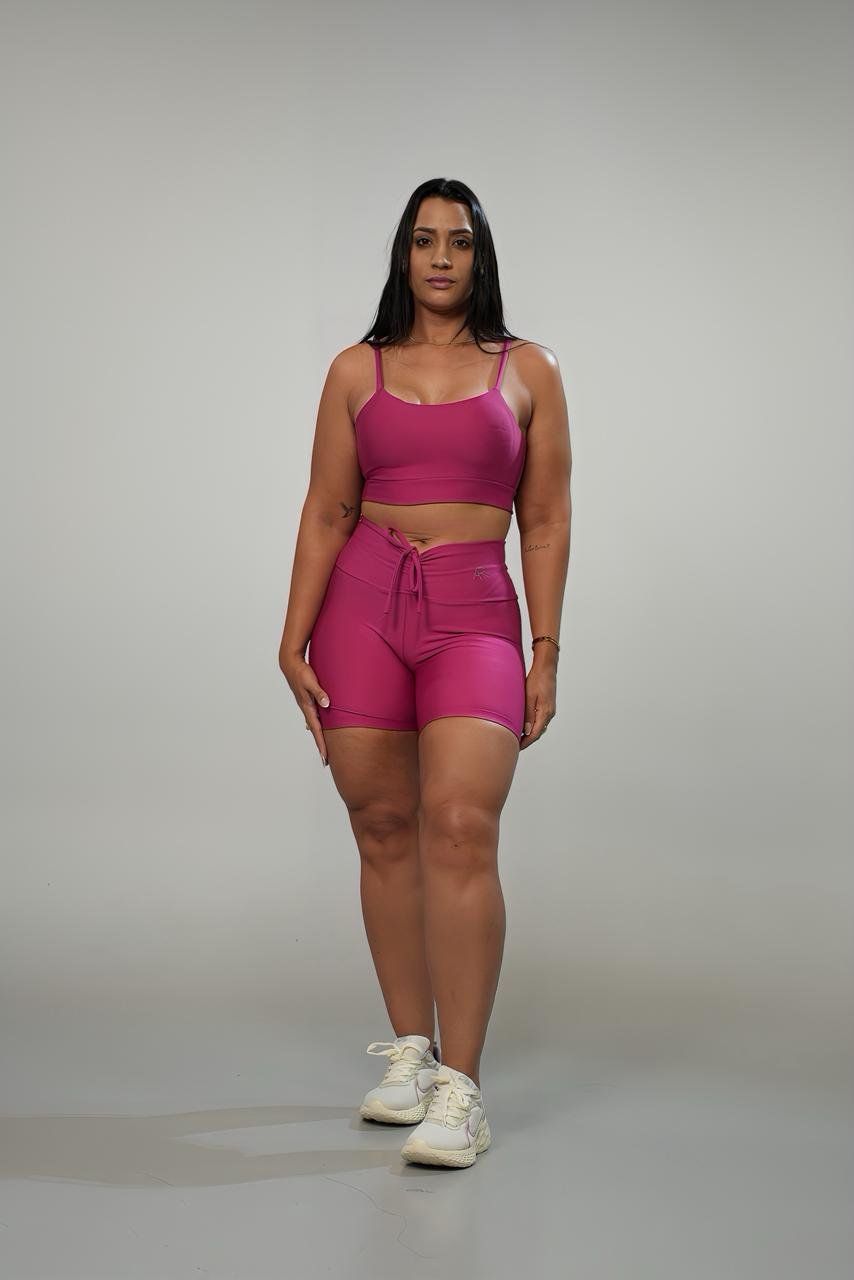 CONJUNTO TOP + SHORT COM AMARRAÇÃO